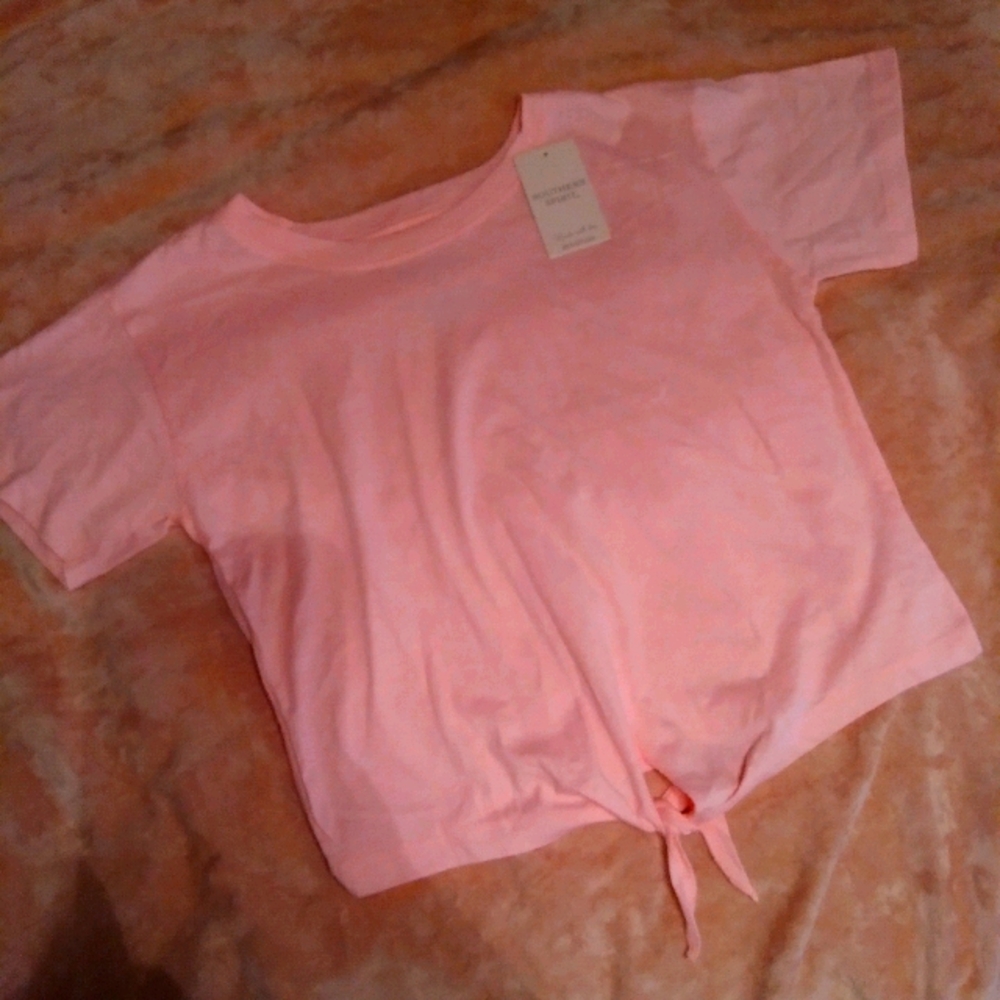 Electric pink crop top